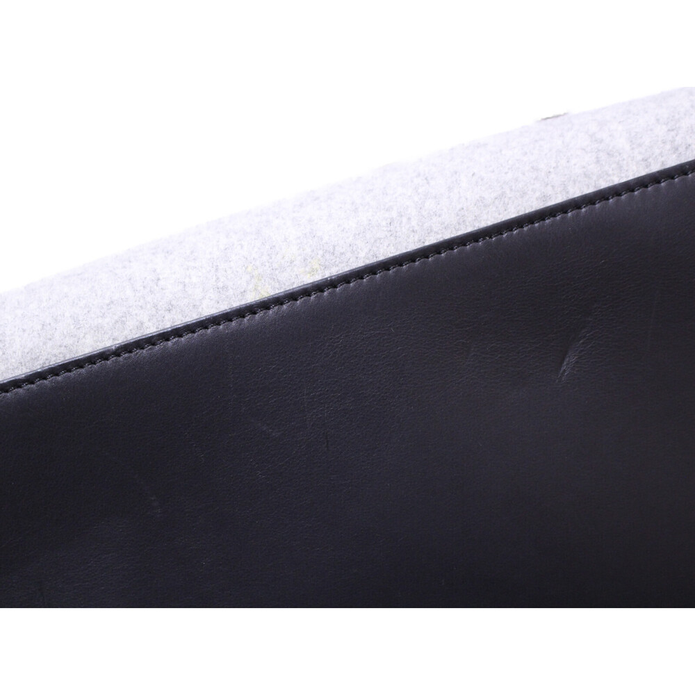 CELINE Trapeze Leather Felt Black Gray Handbag Shoulder Bag Strap - Picture 5 of 7